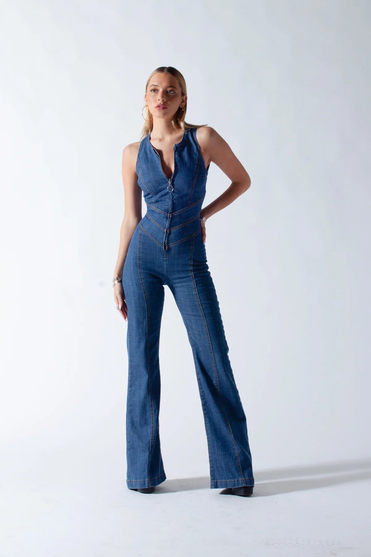 Champion's Denim Jumpsuit