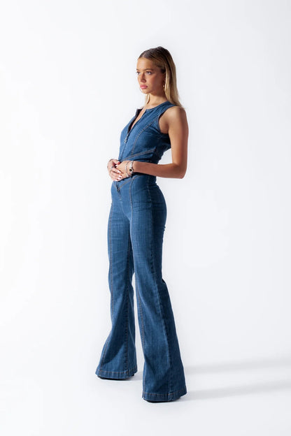 Champion's Denim Jumpsuit