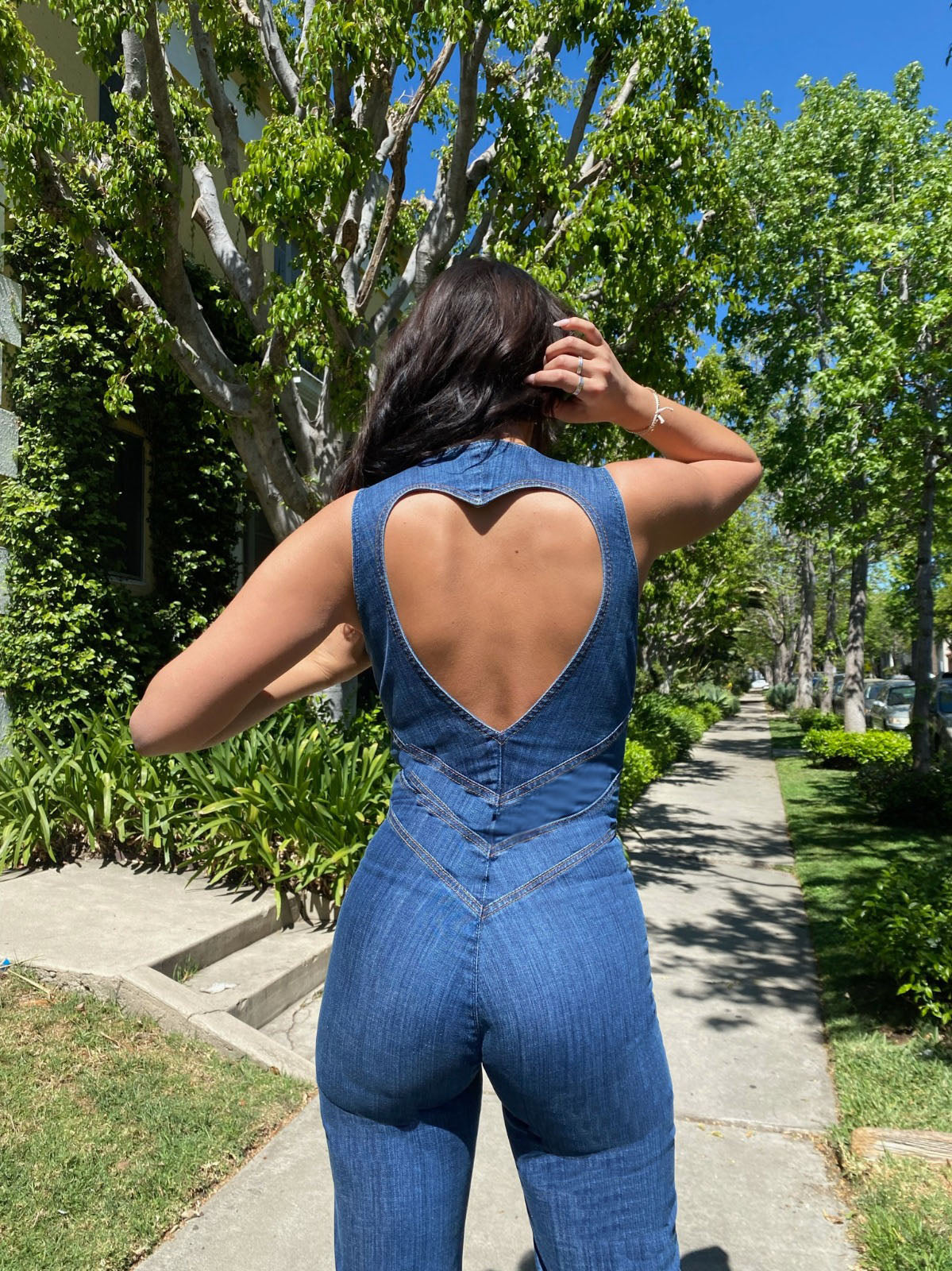 Champion's Denim Jumpsuit