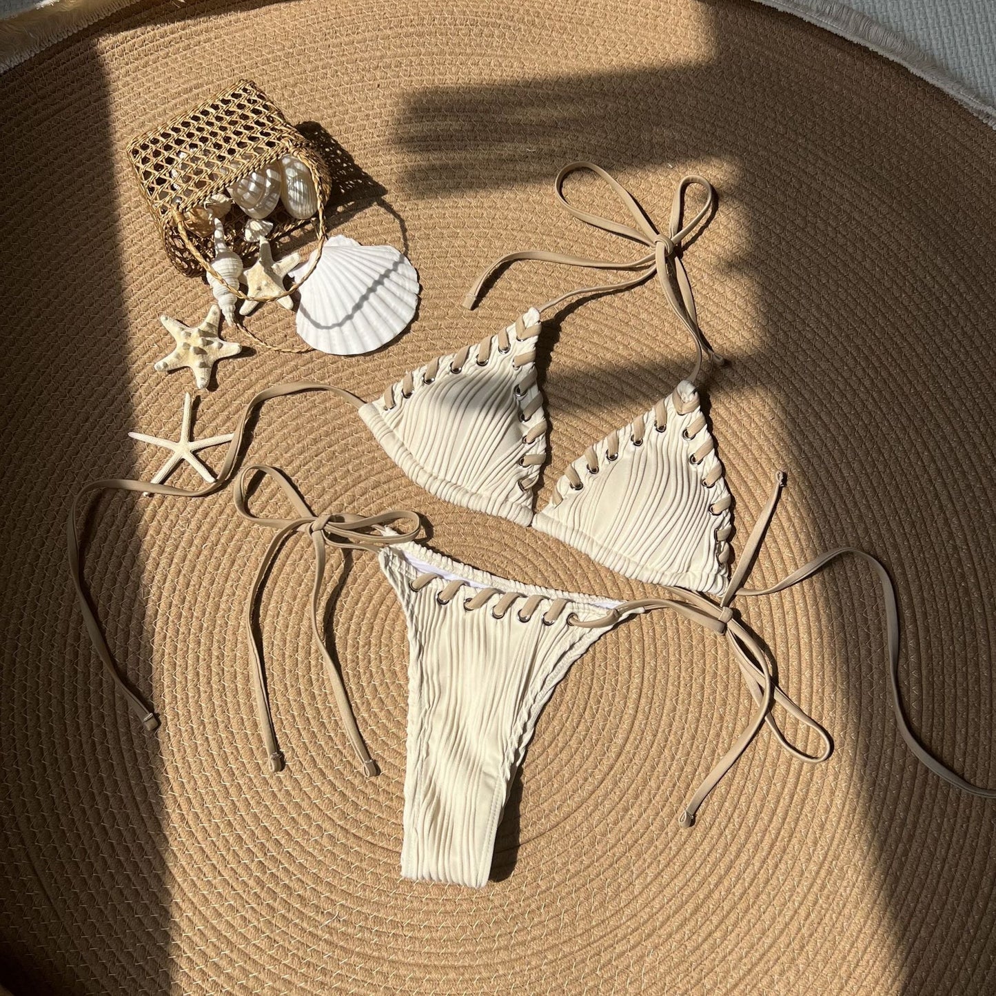 Trendy Ribbed Bikini