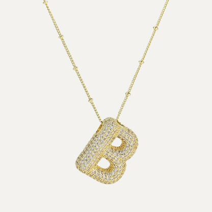 Gouden letter ketting