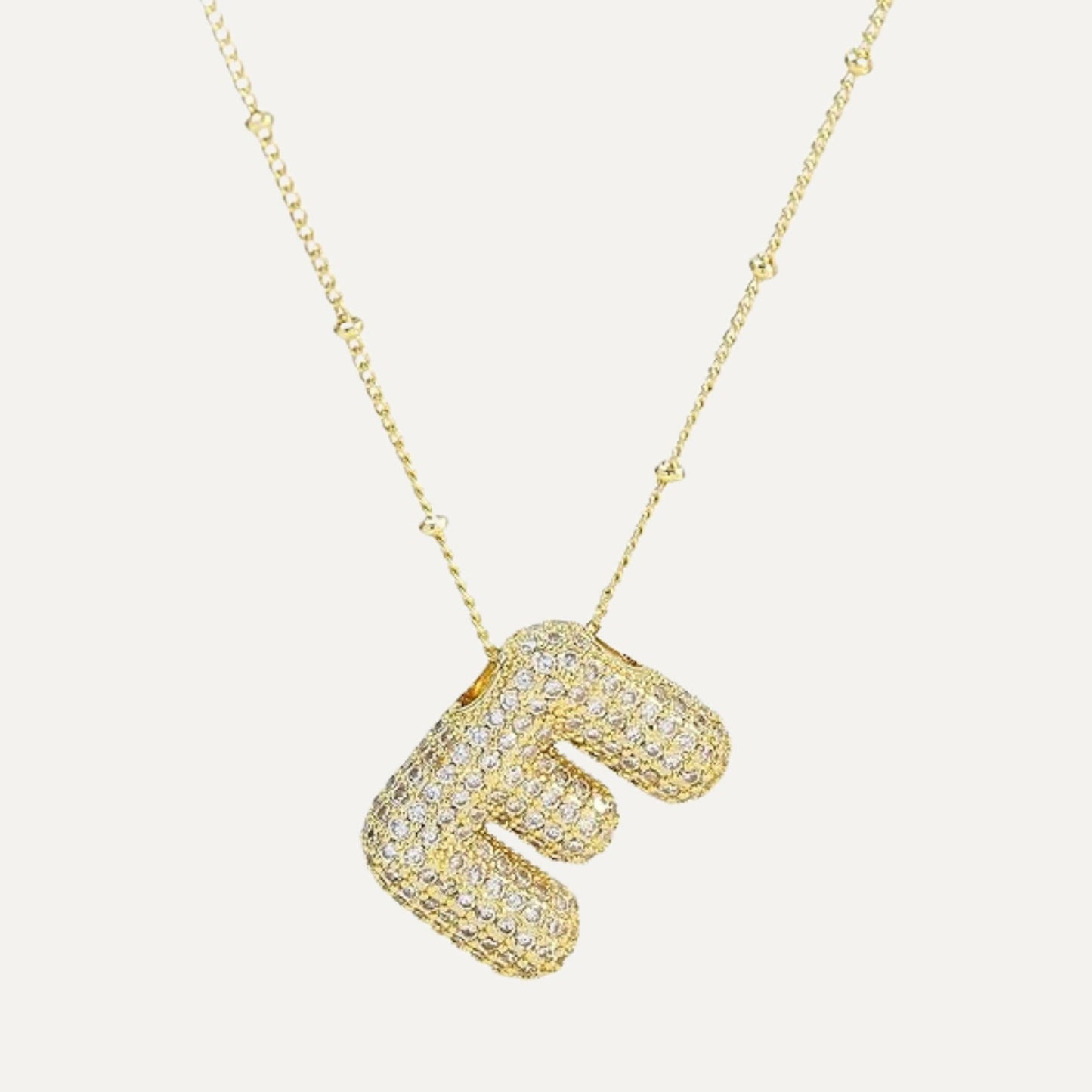 Gouden letter ketting