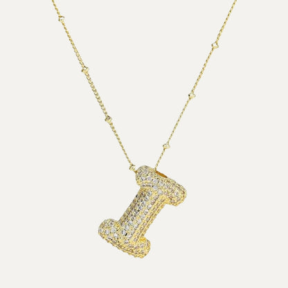 Gouden letter ketting