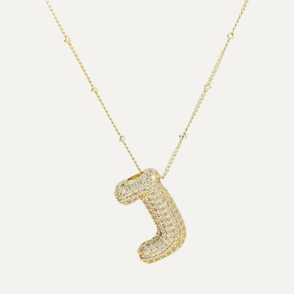 Gouden letter ketting