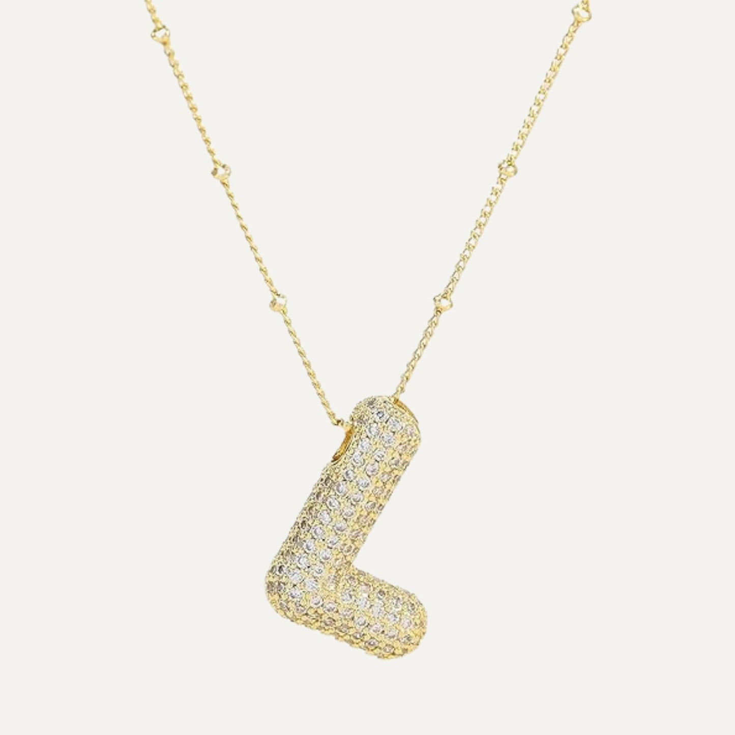 Gouden letter ketting