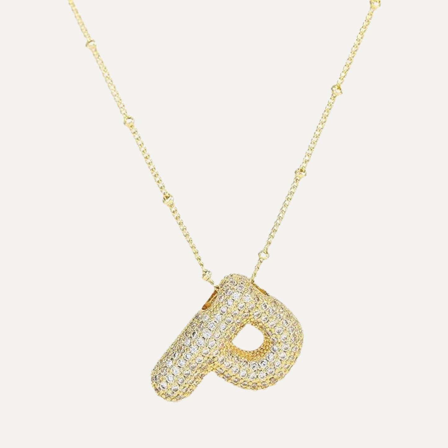 Gouden letter ketting