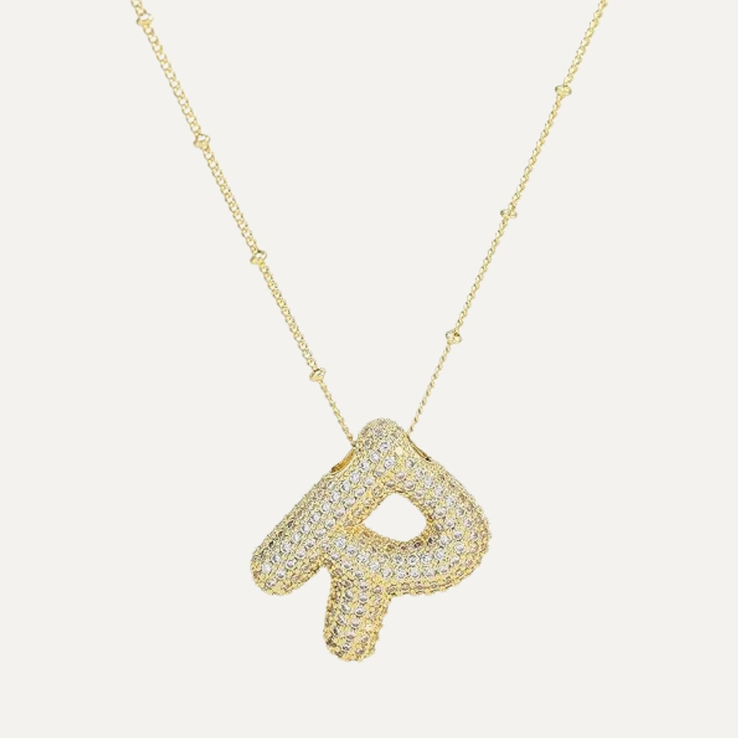 Gouden letter ketting