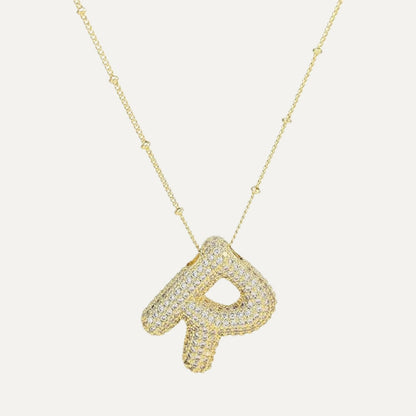 Gouden letter ketting