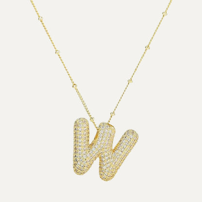 Gouden letter ketting