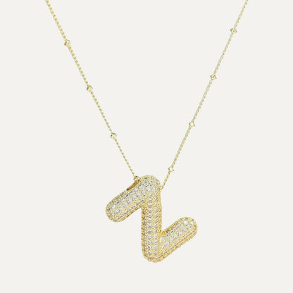 Gouden letter ketting