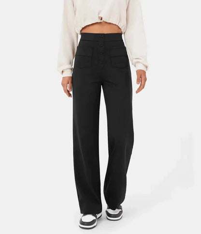 Nova™ High-waisted elastic casual trousers 