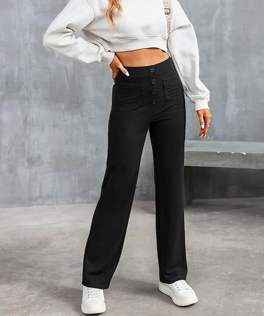 Nova™ High-waisted elastische casual broek