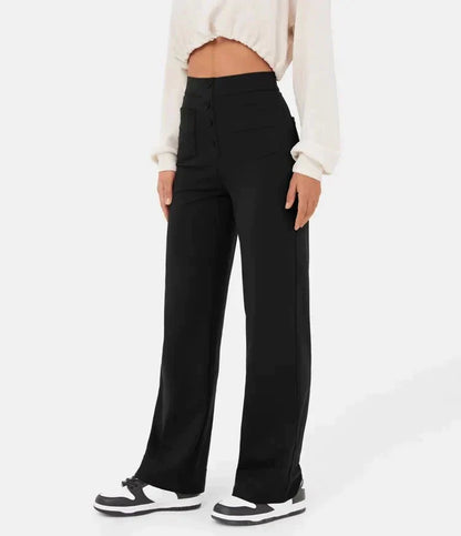 Nova™ High-waisted elastic casual trousers 